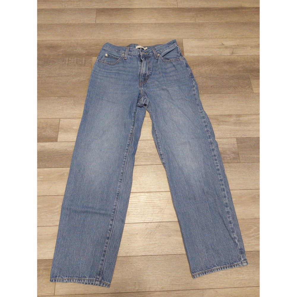 Levi's 94 Baggy Jeans Women 28x31 High Rise Straight Leg Light Wash - Picture 2 of 11